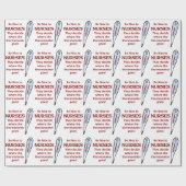 Wees vriendelijk voor verpleegkundigen cadeaupapier (Vlak)