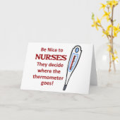 Wees vriendelijk voor verpleegkundigen kaart (Gele Bloem)