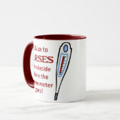 Wees vriendelijk voor verpleegkundigen mok (Voorkant links)