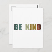 Wees vriendelijk vriendelijkheid briefkaart (Voorkant / Achterkant)