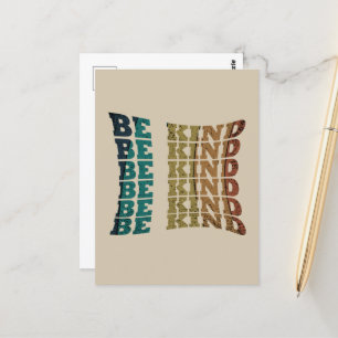 Wees vriendelijk vriendelijkheid briefkaart