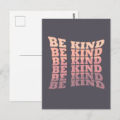 Wees vriendelijk vriendelijkheid briefkaart (Voorkant / Achterkant)