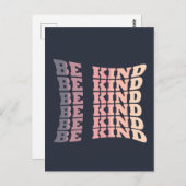 Wees vriendelijk vriendelijkheid briefkaart (Voorkant / Achterkant)