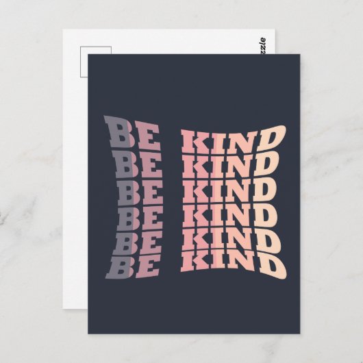 Wees vriendelijk vriendelijkheid briefkaart (Voorkant / Achterkant)