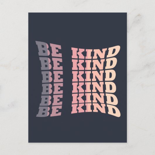 Wees vriendelijk vriendelijkheid briefkaart (Voorkant)