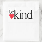 Wees vriendelijk - Vriendelijkheid is belangrijk Rechthoekige Sticker (Tas)