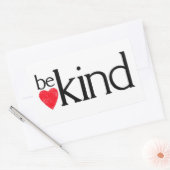 Wees vriendelijk - Vriendelijkheid is belangrijk Rechthoekige Sticker (Envelop)