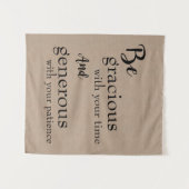 Wees vriendelijk wandkleed (Voorkant (horizontaal))