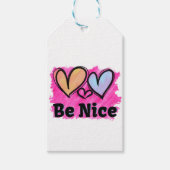 Wees vriendelijk Waterverf Cadeaulabel (Voorkant)