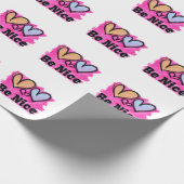 Wees vriendelijk Waterverf Cadeaupapier (Hoek)