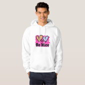 Wees vriendelijk Waterverf Hoodie (Voorkant volledig)