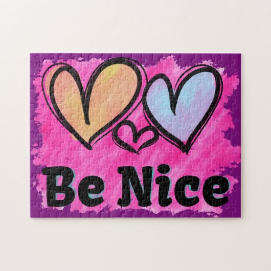 Wees vriendelijk Waterverf Legpuzzel (Horizontaal)