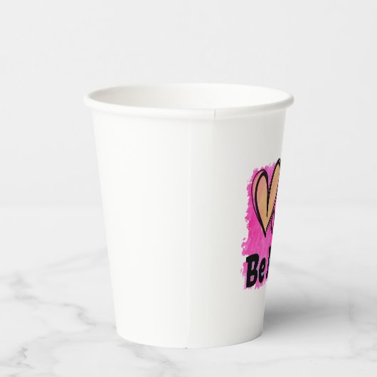 Wees vriendelijk Waterverf Papieren Bekers (Rechts)