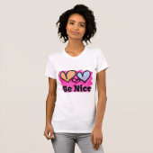 Wees vriendelijk Waterverf T-shirt (Voorkant volledig)