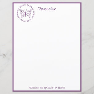 Wees vriendelijk Wees moedig citaat - Custom Stati