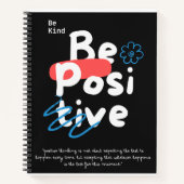 Wees vriendelijk, wees positief, Notitieboek (Voorkant)
