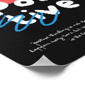 Wees vriendelijk, wees positief, Poster (Hoek)