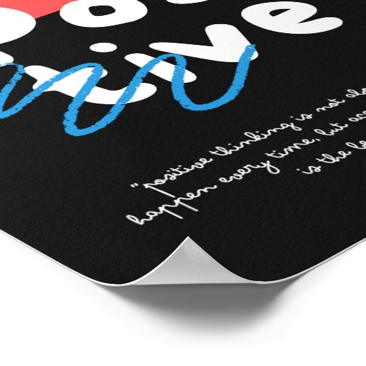 Wees vriendelijk, wees positief, Poster (Hoek)