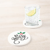 Wees vriendelijk zandsteen onderzetter (Zijkant)