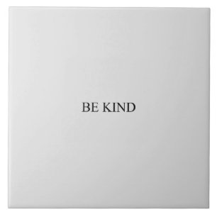 Wees vriendelijk zwart en grijs minimalistisch ele tegeltje