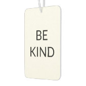 Wees vriendelijk, zwart-wit minimalistisch luchtverfrisser (Links)