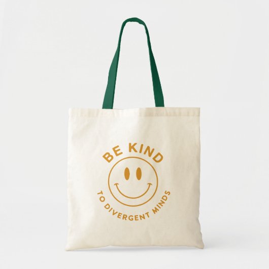 Wees vriendelijke autisme tote bag (Voorkant)
