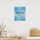 Wees vrij in de liefdesmooie Khalil Gibran Quote A Poster (Keuken)