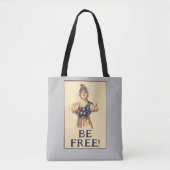 Wees vrij! Schoudertas Tote Bag (Voorkant)