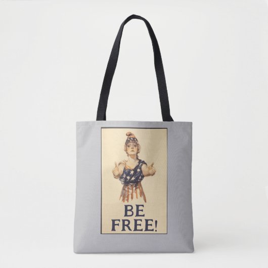 Wees vrij! Schoudertas Tote Bag (Voorkant)