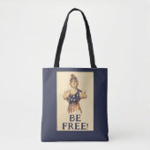 Wees vrij! Schoudertas Tote Bag (Voorkant)