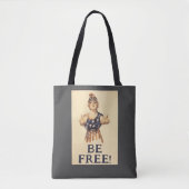 Wees vrij! Schoudertas Tote Bag (Voorkant)