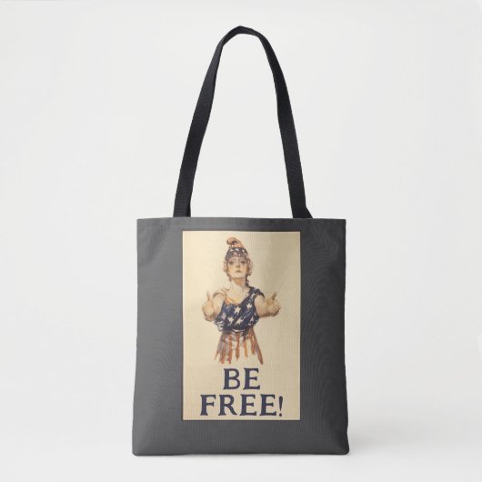 Wees vrij! Schoudertas Tote Bag (Voorkant)