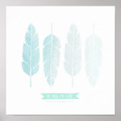 Wees vrij van mijn liefde. Nursery Decor. Poster (Voorkant)