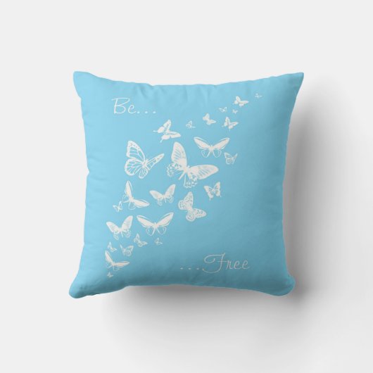 Wees vrij (wit) kussen (Achterkant)