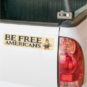 Wees vrije Amerikanen Bumpersticker (Op Truck)