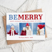 Wees vrolijk | 3 fotocollage magnetische kerst Kaa