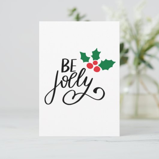 Wees vrolijk bedankkaart (Staand voorkant)