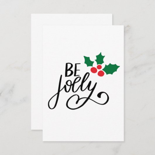 Wees vrolijk bedankkaart (Voorkant / Achterkant)