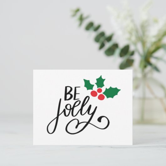 Wees vrolijk briefkaart (Staand voorkant)