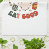 Wees vrolijk eet lekker kerst kerstman frisdrank k theedoek (Gevouwen)
