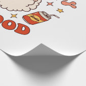 Wees vrolijk eet lekker kerst kerstman frisdrank s cadeaupapier (Hoek)