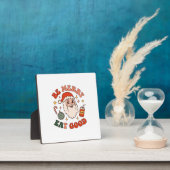 Wees vrolijk eet lekker kerst kerstman frisdrank s fotoplaat (Insitu)