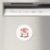 Wees vrolijk eet lekker kerst kerstman frisdrank s magneet (Insitu (Vaatwasser))