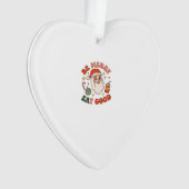 Wees vrolijk eet lekker kerst kerstman frisdrank s ornament (voorkant)