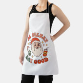 Wees vrolijk eet lekker kerst kerstman frisdrank s schort (Insitu)