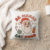 Wees vrolijk eet lekker kerst santa frisdrank suik kussen (Deken)