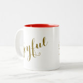 Wees vrolijk Elegant Ontwerp Koffie Mok (Voorkant links)