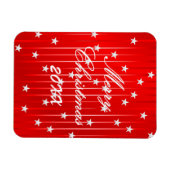 Wees vrolijk en glans heldere fotomagneet magneet (Horizontaal)