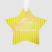 Wees vrolijk en glanzend acryl Ornament (achterkant)