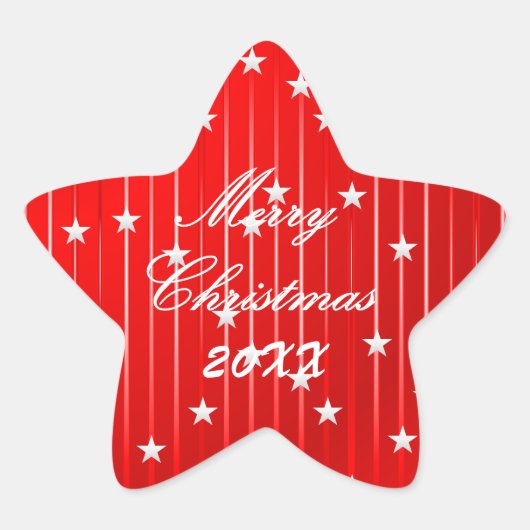 Wees vrolijk en glanzend helder Briefkaart Ster Sticker (Voorkant)